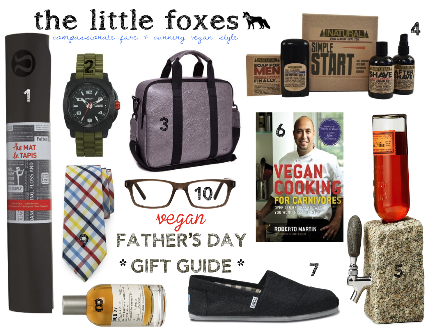 the little foxes vegan eco friendly fathers day gift guide
